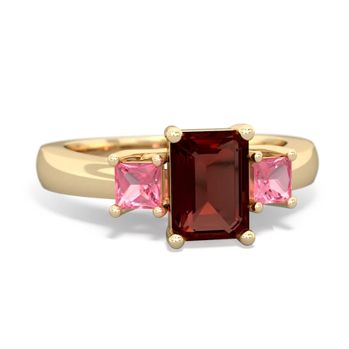 garnet-pink sapphire timeless ring