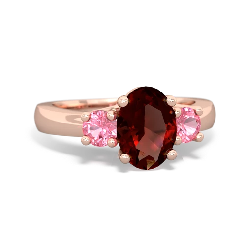 garnet-pink sapphire timeless ring