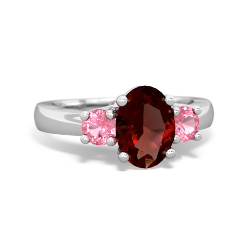 garnet-pink sapphire timeless ring