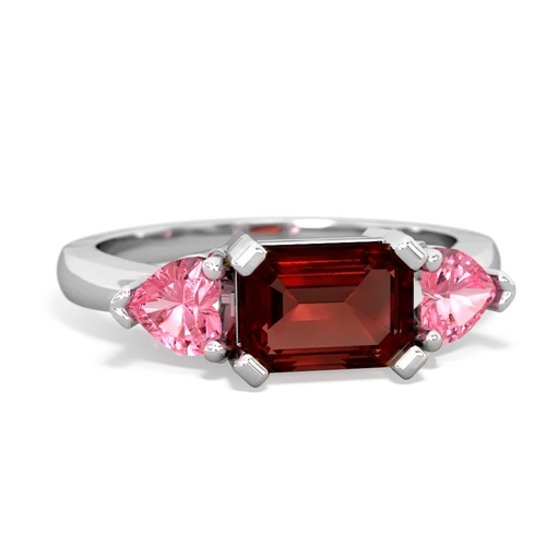 garnet-pink sapphire timeless ring