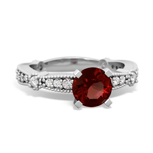 garnet antique engagement ring