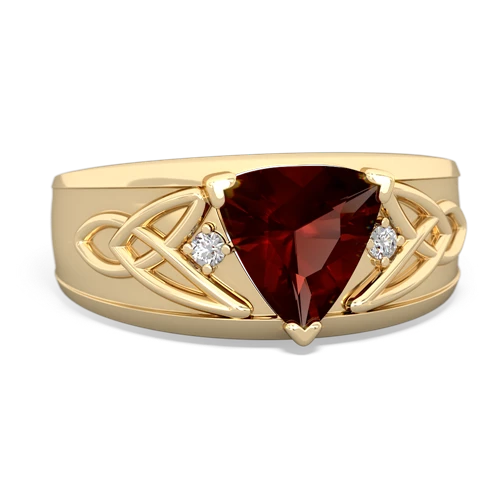 garnet celtic ring