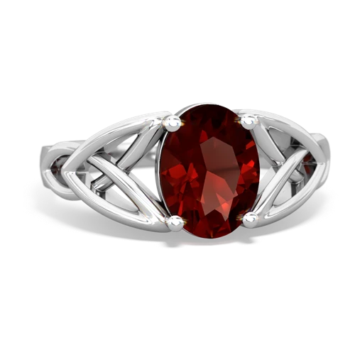 garnet celtic ring