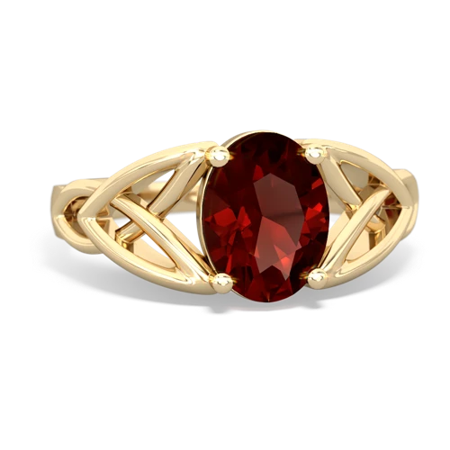 garnet celtic ring