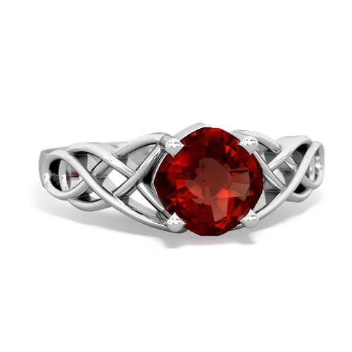 garnet celtic ring