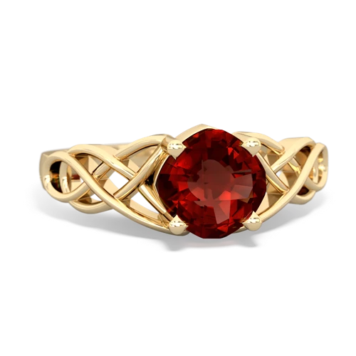 garnet celtic ring