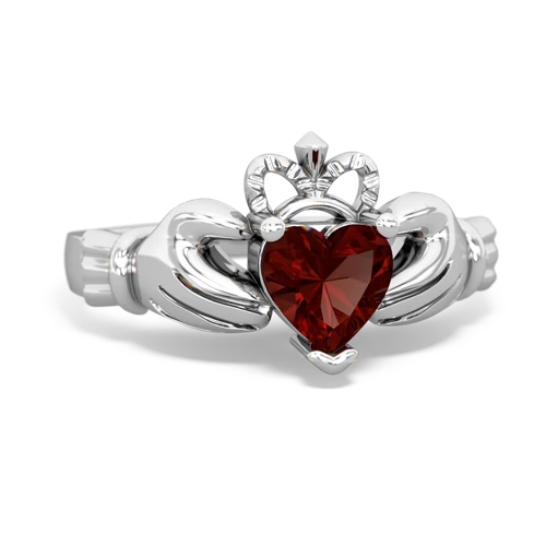 garnet claddagh ring