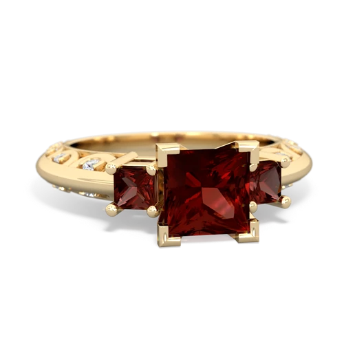 Garnet Genuine Garnet with  and  Art Deco ring Ring