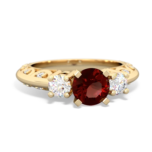 garnet engagement ring