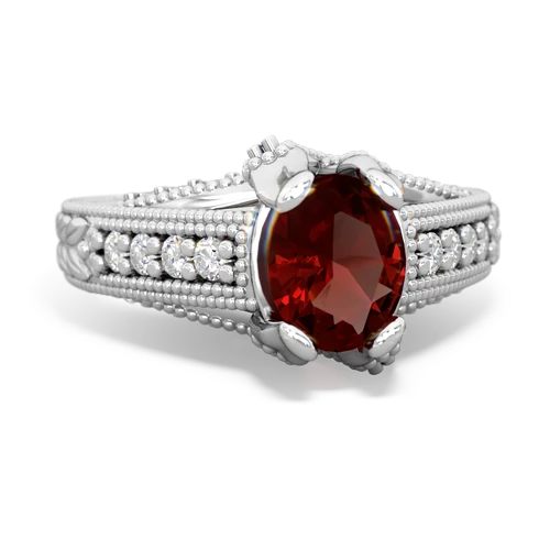 garnet engagement ring