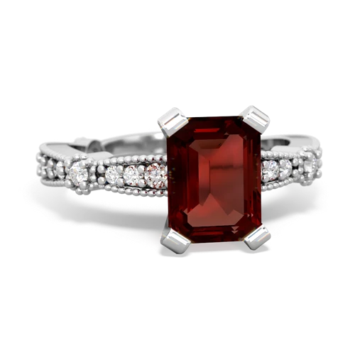 garnet engagement ring