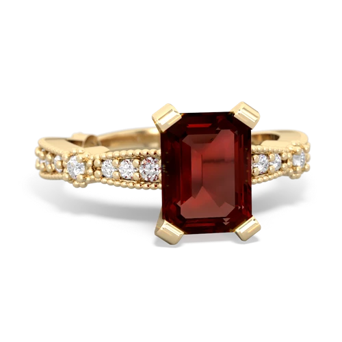 garnet engagement ring