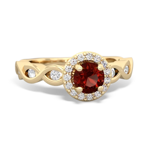 Garnet Infinity Engagement Genuine Garnet ring Ring