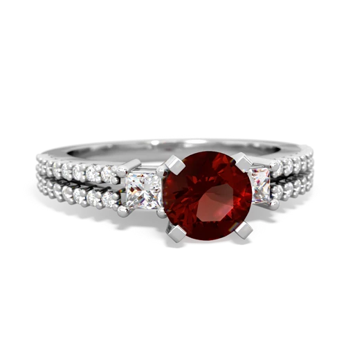 garnet engagement ring