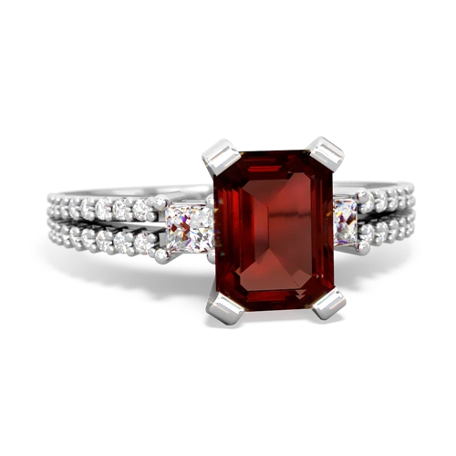 garnet engagement ring