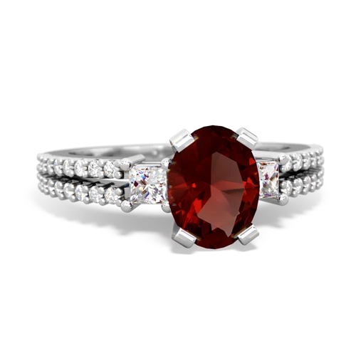 garnet engagement ring