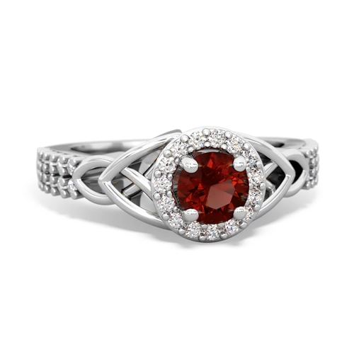 garnet engagement ring