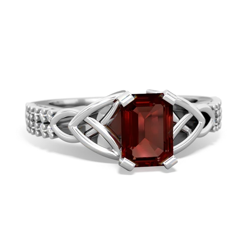 garnet engagement ring