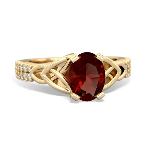 garnet engagement ring