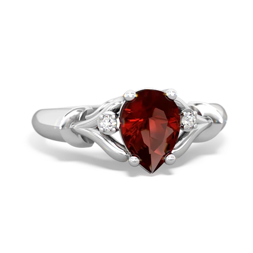 garnet filligree ring