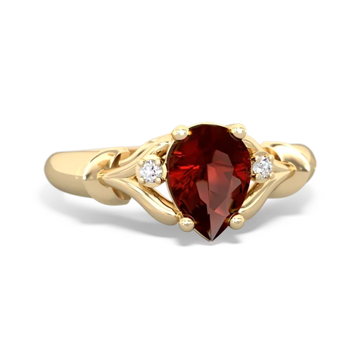 garnet filligree ring