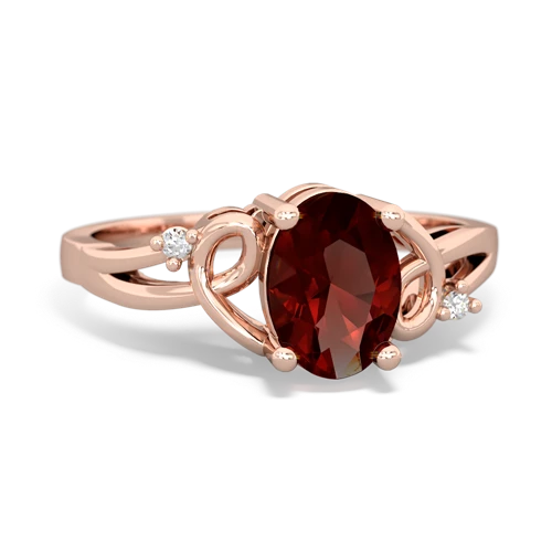 garnet filligree ring