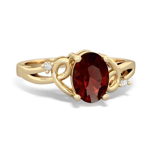 garnet filligree ring