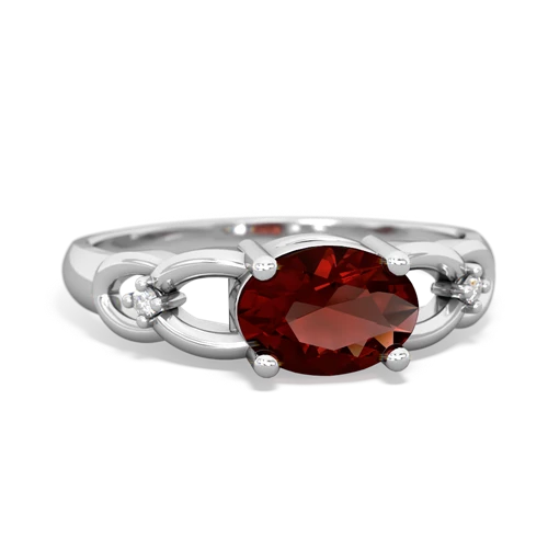 garnet filligree ring