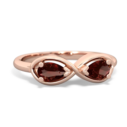 garnet infinity ring