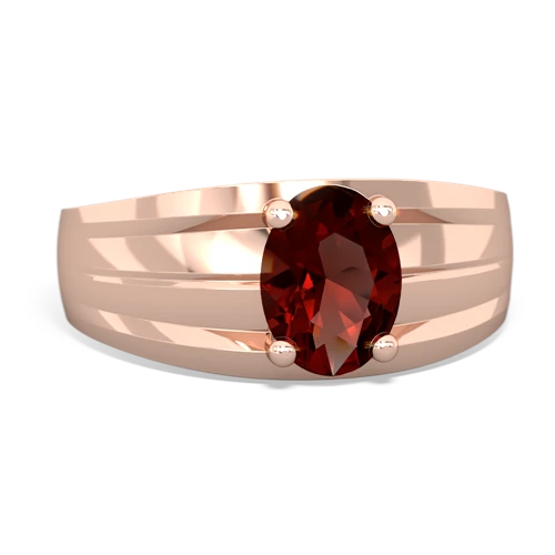 garnet mens ring