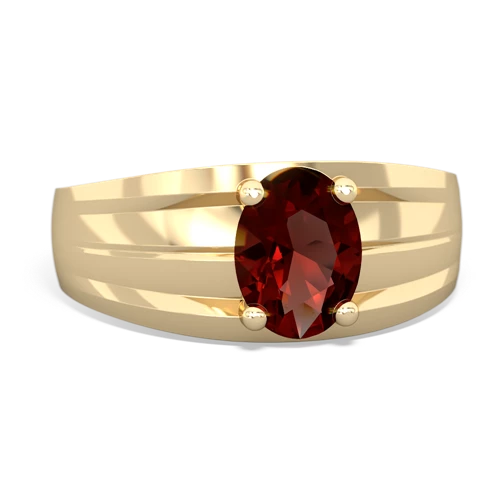 garnet mens ring