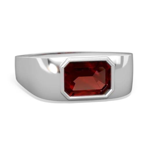 garnet mens ring