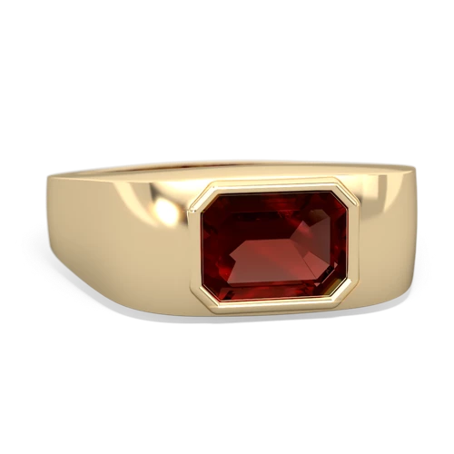 garnet mens ring