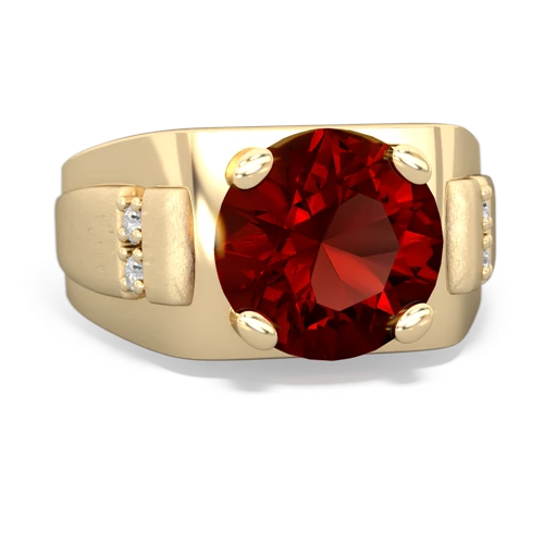 garnet mens ring