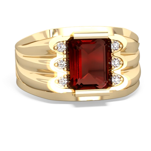 garnet mens ring