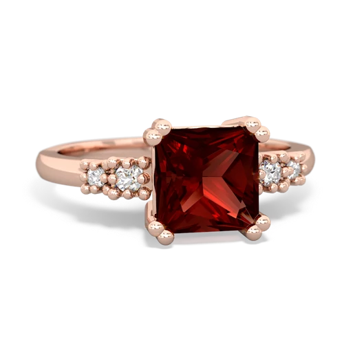 garnet modern ring