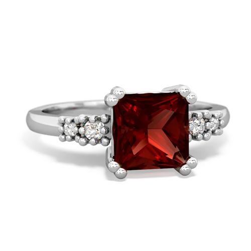 garnet modern ring