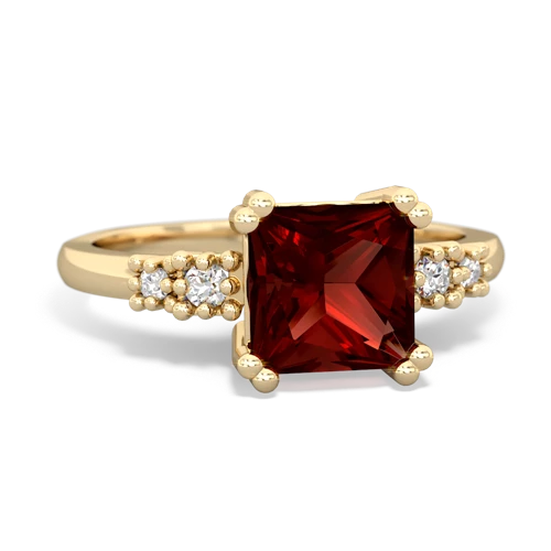 garnet modern ring