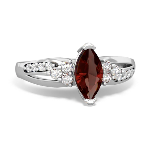 garnet modern ring