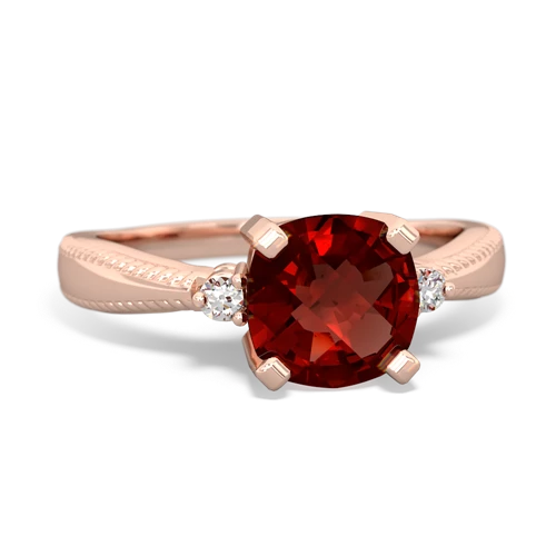 garnet modern ring