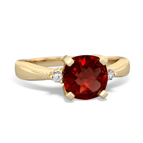 garnet modern ring