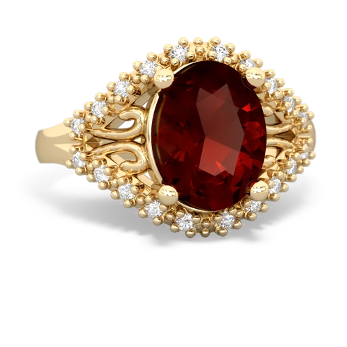 Garnet Antique Style Genuine Garnet ring Ring