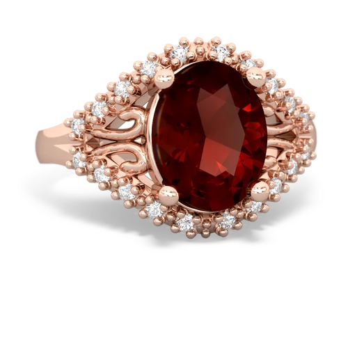 garnet modern ring