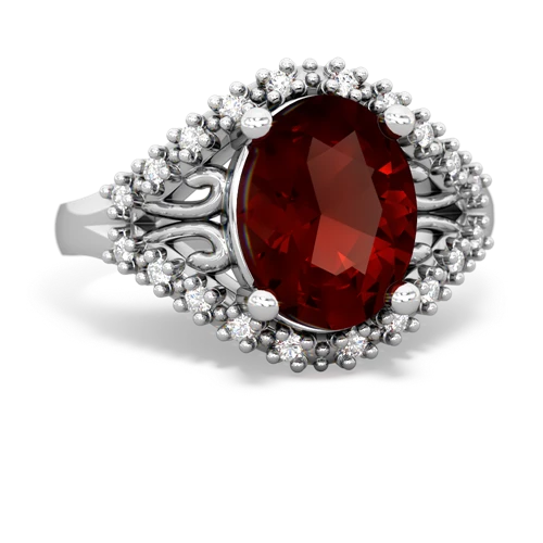 garnet modern ring