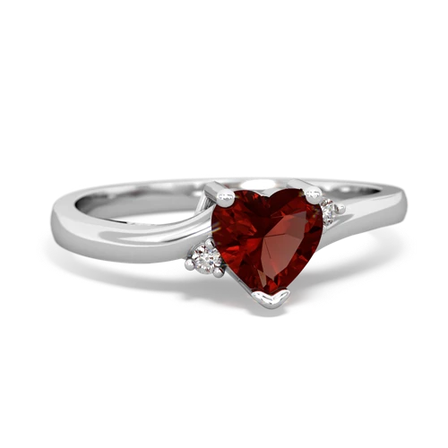 garnet petite ring