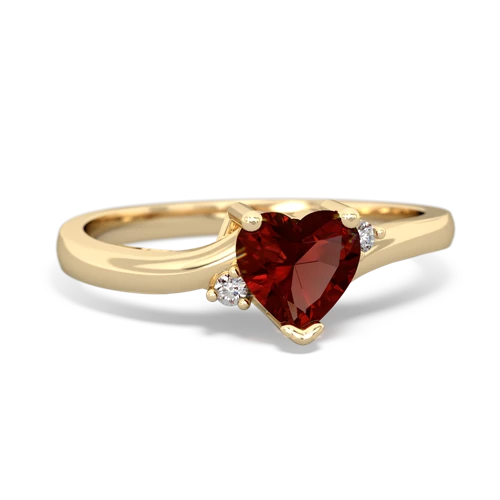 garnet petite ring