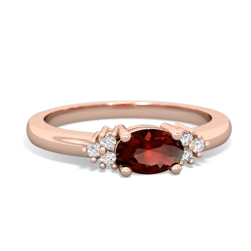 garnet petite ring