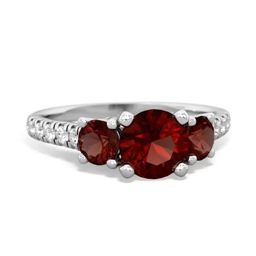 garnet trellis pave ring