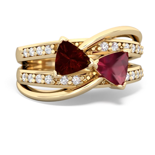 garnet-ruby couture ring