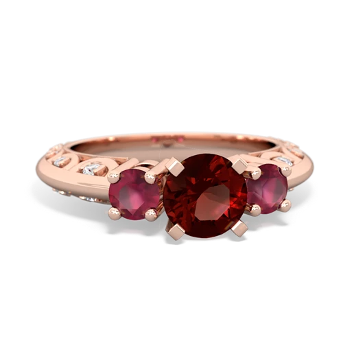 garnet-ruby engagement ring